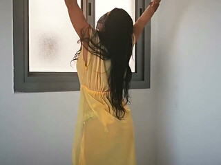 Veiled Beauty's Slow Oriental Striptease