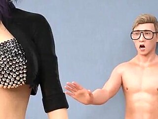 Femdom Blowjob + Ass Tongue Fuck- Sexbot #2- Gameplay