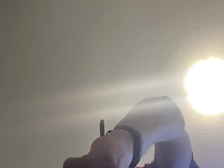 Teen Just Preparing for a Day of Cruising by Stretching Ass with Vibrator