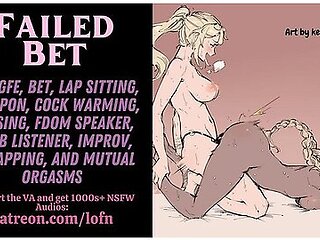 Erotic Audio - [f4f] Failed Bet - Warming Your Girlfriends Strap Is A Lot Harder Than It Looks [improv] [sapphic]