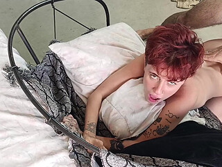 Non-binary Woman Getting Extremely Fucked in the Ass by a Big Cock