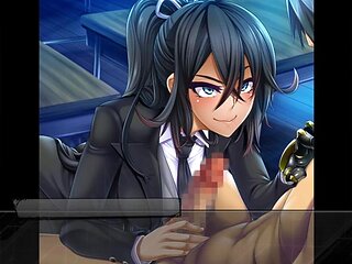Taimanin RPG Extasy - Fuma Amane 1: Blowjob, Japanese  Handjob Porn