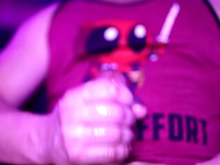Monster cock gets slow-motion huge cumshot