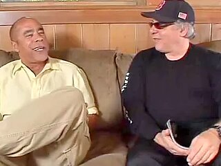 The big titted model lets an old guy use her body