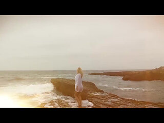 Blonde nasty girl loves to touch her pussy