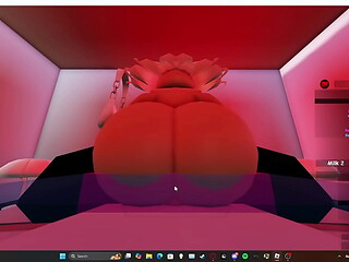 Big booty girl rides and gets backshots