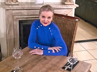 Blonde Mature Hot Wife Fingering Herself in Hotel Room