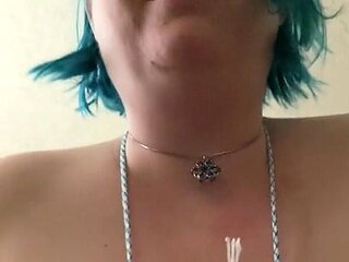 Full face vid of tied tits slapped