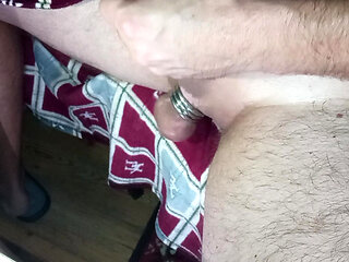 High-quality Home Masturbation with Metal Balls Rings!