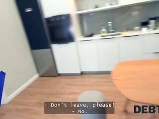Naughty college slut gets an anal screw from a house manager