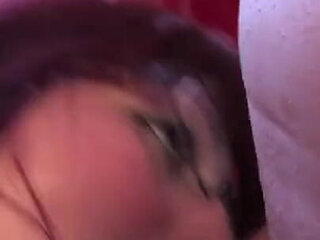 Redhead mature gets sprayed on her tits