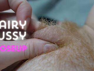 Showing You My Hairy Pussy up Close