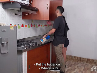 Kitchen Taboo: My Step-Sister Came Home From The Gym And Things Got Extremely Hot