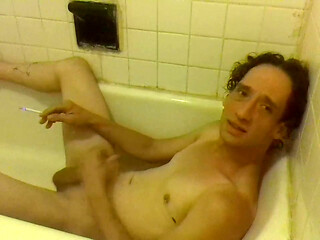 Trying to Pee on My Boobies