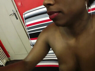 Black Ebony Teen Casting Blowjob & Rough Sex with BBC - POV Fucking