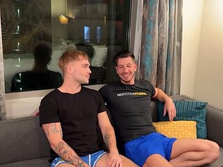 Jordan Starr having oral and anal sex with Trent Marx