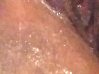 Closeup Spreading My Wet Black Shaved Pussy