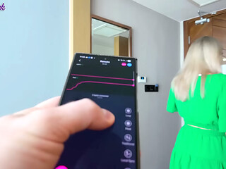Milf Enjoys Remote Controlled Vibrators While Out For a Walk