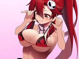 Yoko Littner - play with his big boobs