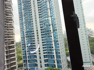 Sperm Dripping Out From Pussy After Getting Fucked on Washing Machine