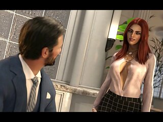 Red-haired beauty MissKitty2K solves the riddle in this animated fantasy