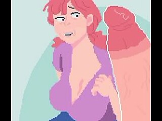 Horny anime girl with big boobs gets it on in some hot henti action! She's
