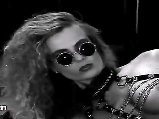 Retro enema black and white.