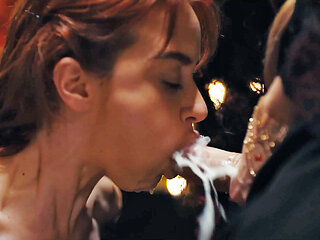 Girl Swallowing Shemale Cum - Redhead Mesmerized Into Submission by Futa Witch