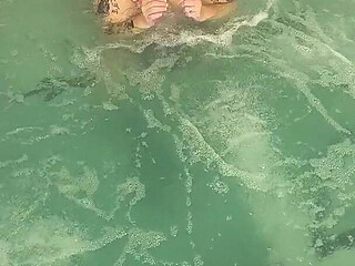 Davisdesires Is in the Pool Watch Her Pussy Drool