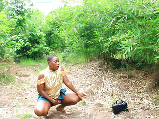 SEX ADDICT GIRL CAUGHT IN THE BUSH BY A FARMER