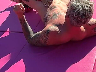 Outdoor Sexwrestle Tatiana Steele Vs Jay Spear