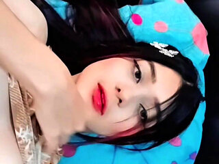 Porn Actress Touches Herself and Shows Her Whole Body