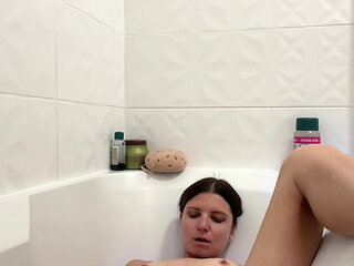 Solo Sweet Talk and Bathroom Pussy Play with Water