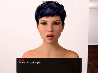 My new roommate: blowjob and facial cumshot on a web cam show ep 4