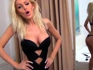 Blonde Webcam Girl with Big Tits Strips and Dances