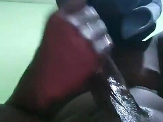 Black Guy Jerking off Till Shaking Orgasm