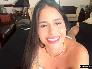 Brunette Latina Screams Hard in Rough POV Fuck - Big Tits & Big Ass Pounded