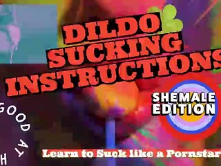 Of Fuck stick Deepthroating Commands the Ladyboy Has a Massive Tastey Man rod and You Are Going to Gargle It