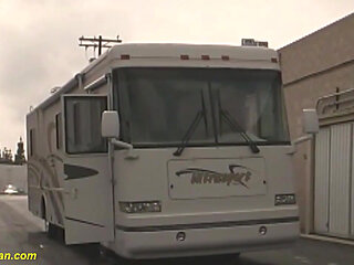 bang van DP for crazy redhead milf