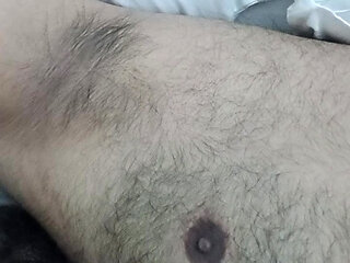 Indian Daddy Lying on the Bed Teasing and Posing for You