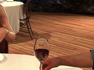 A Perfect Marriage 33(a) - Anna Flashes Her Panties to Husbands Best Friend While Sitting Right Next to Him
