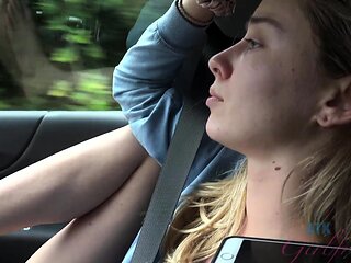 Euro amateur outdoor masturbation