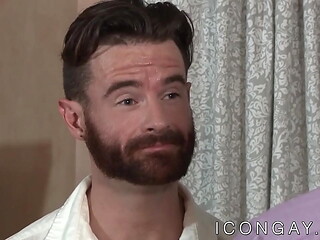 Burly stud Brendan Patrick spread eagle and analled lovingly