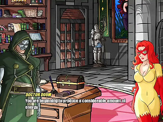 Doom fucks Angelica's pussy hard in standing doggystyle - doomination gameplay
