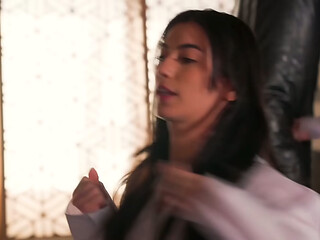 Megan Mistakes Leaves the Dojo with Her Karate Teacher'_s Cum Inside Her - Cobra Kai Porn Cosplay Parody