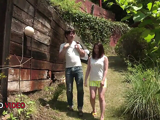 Young Asian teen Misaki Tsubasa's wild outdoor sex adventure