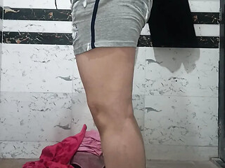 Busty Indian Housewife Gets a Wet Workout