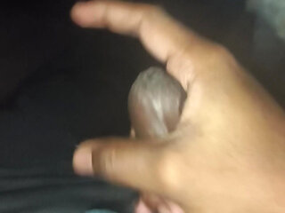 Indian guy playing with his dick