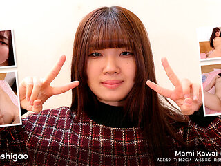 Thick Young Babe With Bangs Mami Kawai In Her First Ever Filmed Creampie - Tenshigao ()