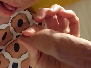 Amateur Blonde Wife Enjoys Sex Half Naked